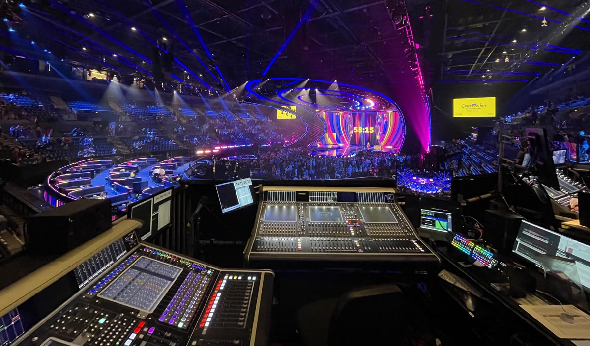 DigiCo SD7 mixing consoles at Eurovision 2023