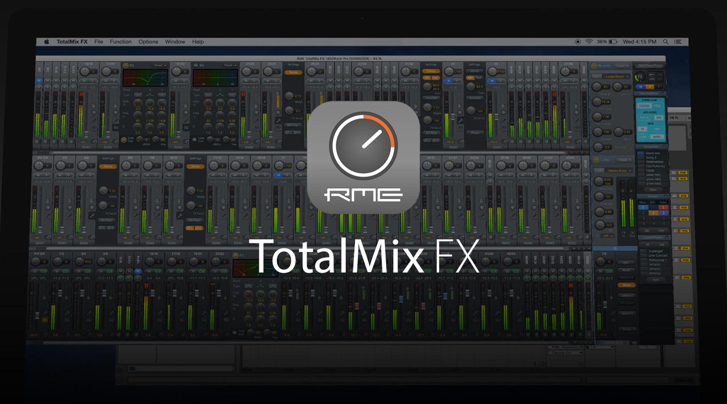 RME's TotalMix FX software mixer