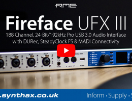 RME Fireface UFX III video overview