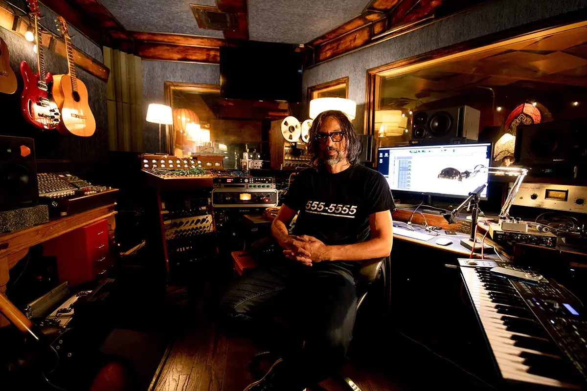 Music Producer Justin Stanley in his L.A. Studio