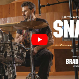 Brad Wilk recording drums with Lauten Audio microphones