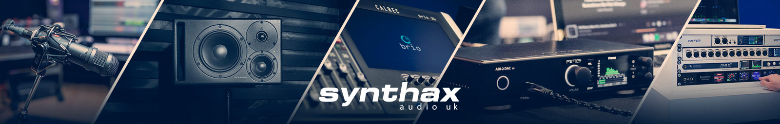 Pro audio collage by Synthax Audio UK