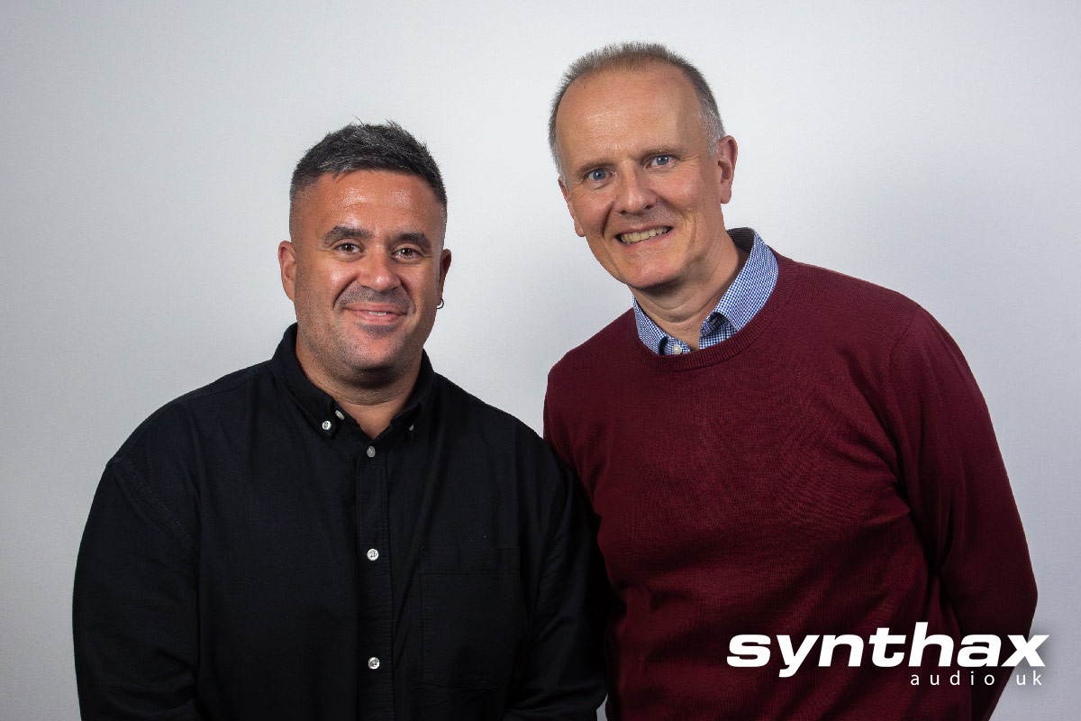 Alex Jann (left) and Martin Warr (right) of Synthax Audio UK