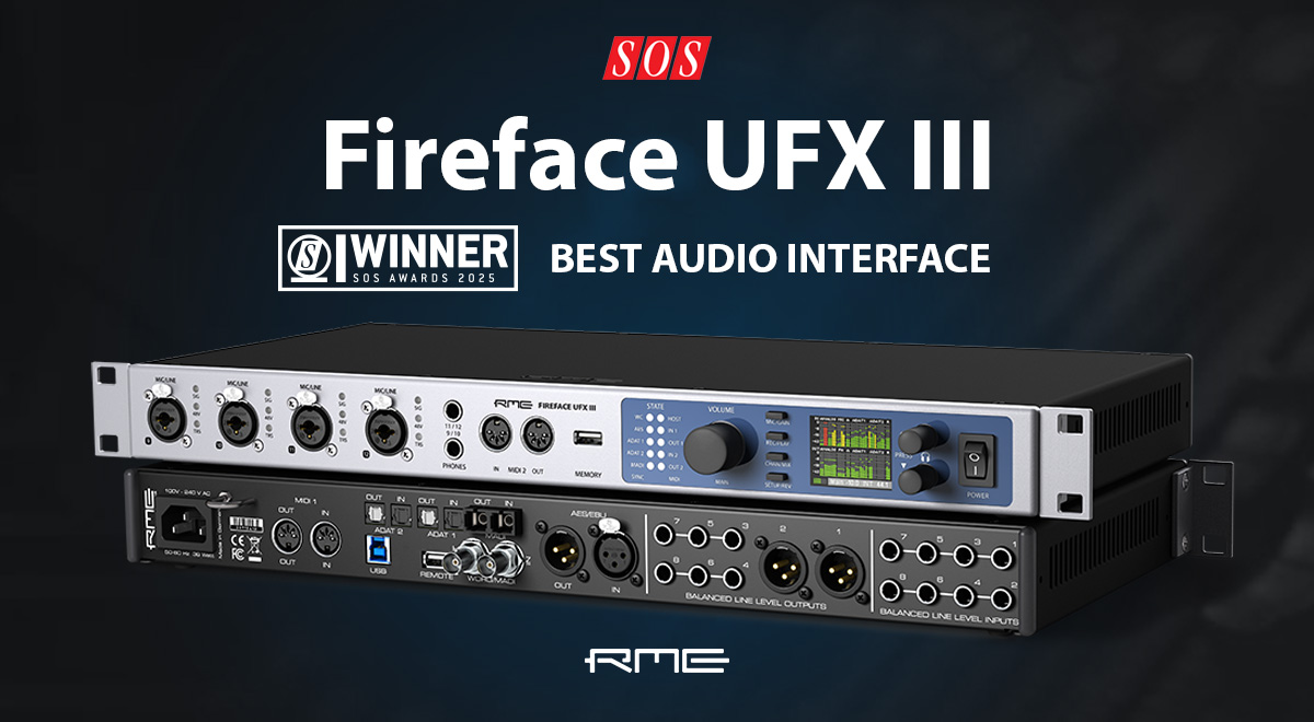 RME Fireface UFX III wins Best Audio Interface