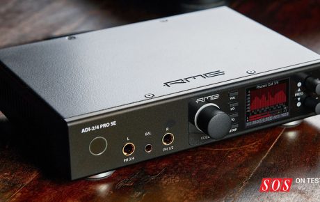 RME ADI-2/4 Pro SE mastering converter on a wooden table