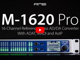 RME M-1620 Pro video thumbnail