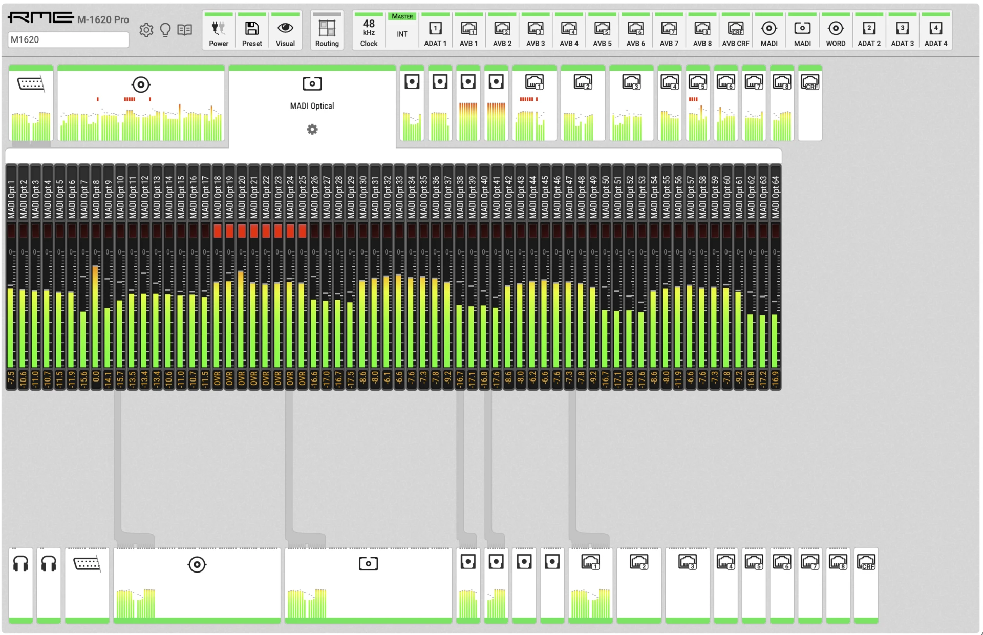 RME Web Remote software for AVB and Dante products