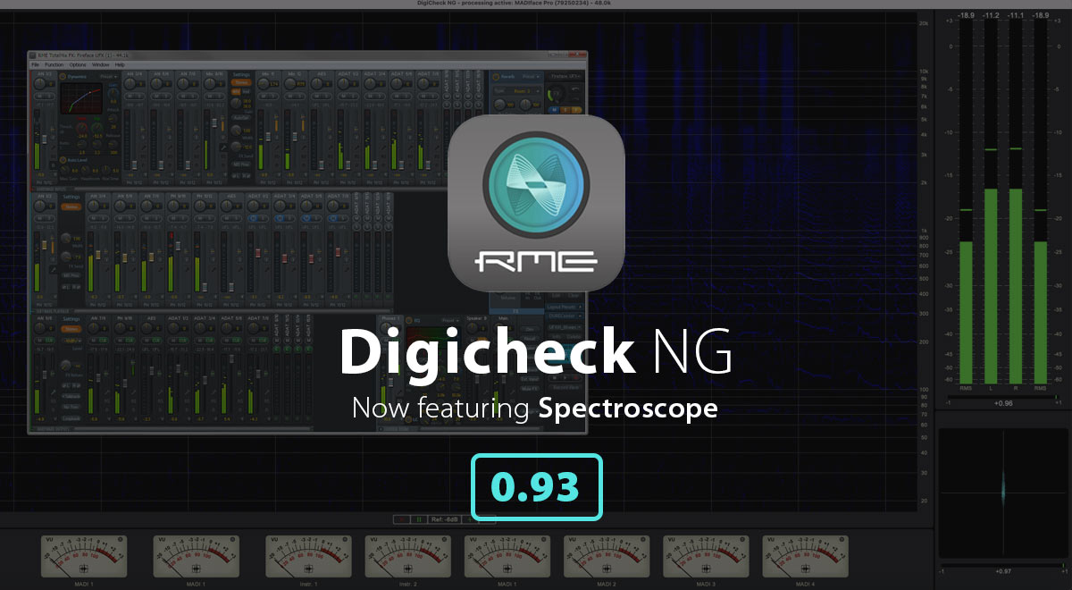RME DIGICheck NG software v0.93