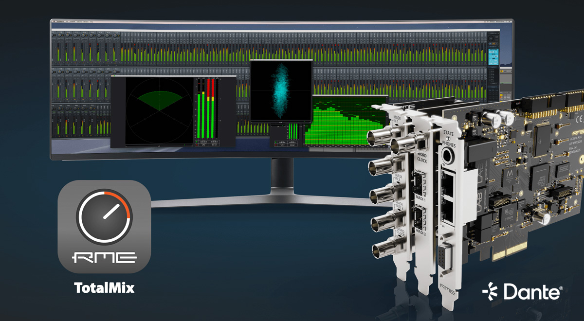RME HDSPe AoX-D soundcard with TotalMix