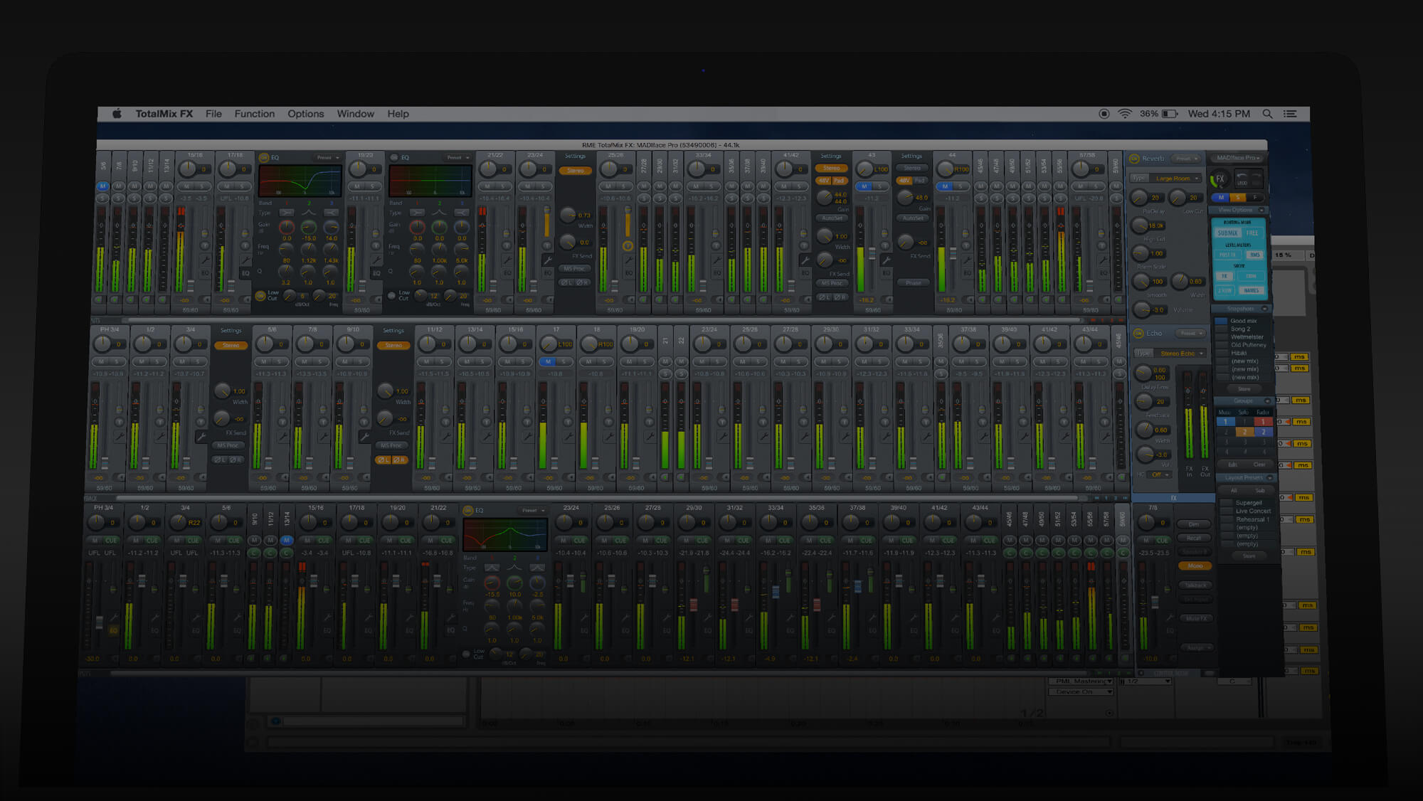 RME's TotalMix FX software mixer