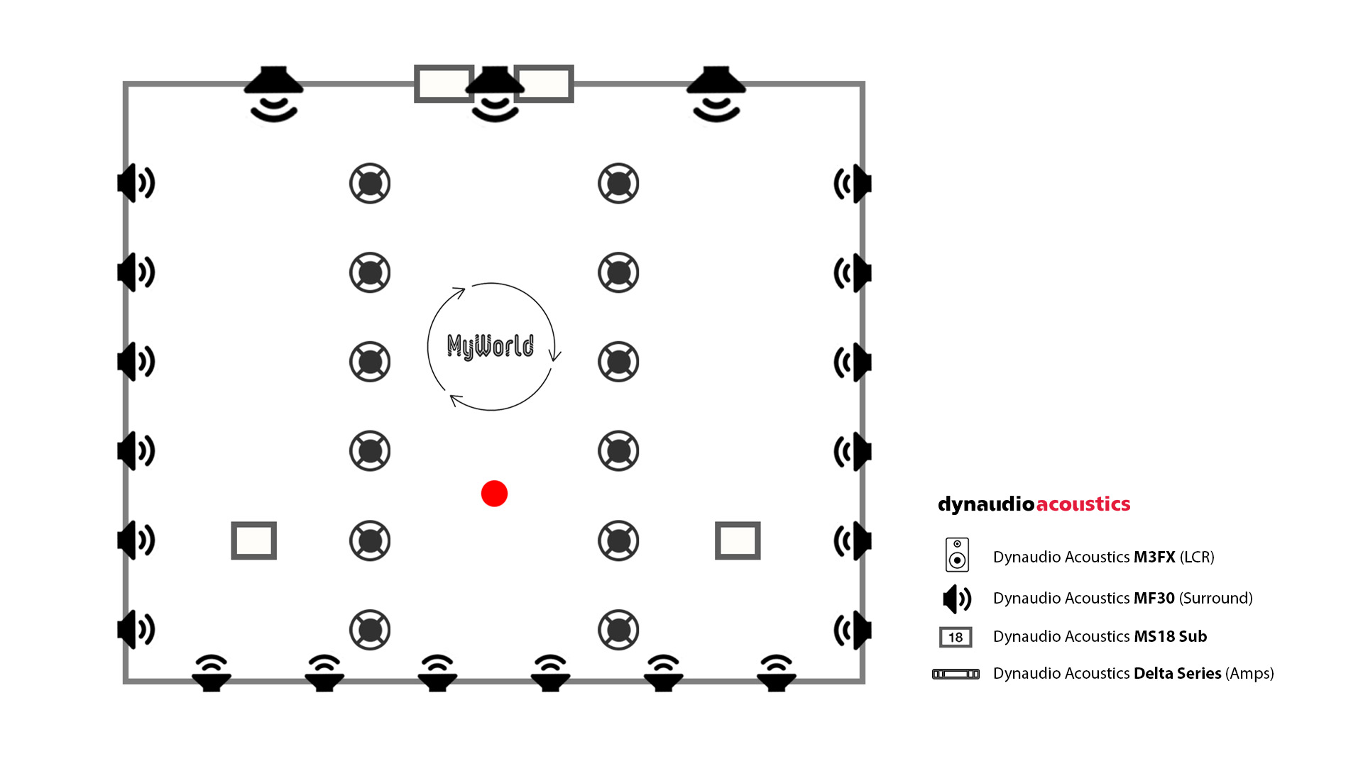 Bristol Smart Cinema Speaker Diagram