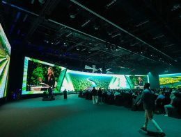 Displays and crowd at G42 Supercharged 2025 in UAE