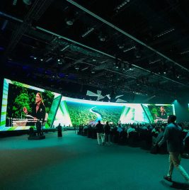 Displays and crowd at G42 Supercharged 2025 in UAE