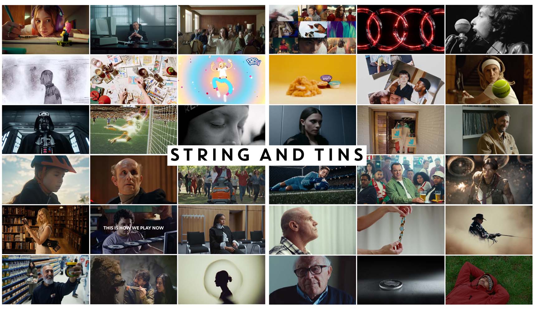 Some of the films and TV Shows String and Tins have worked on