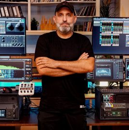 Systems Engineer Fernando Rodrigues with two DirectOut PRODIGY.MP rigs