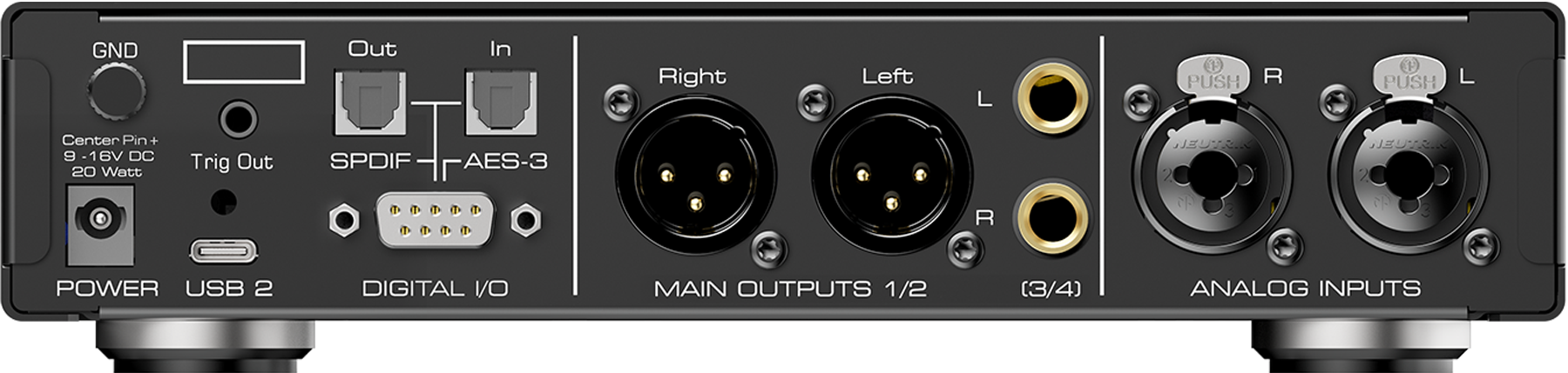 RME ADI-2/4 Pro EX rear panel