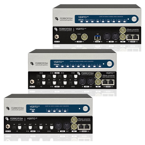 Ferrofish Verto Series - Dante Converters - Synthax Audio UK