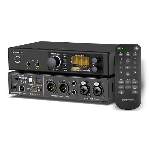 RME ADI-2 Pro FS R Black Edition - Angle - Synthax Audio UK