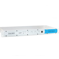 Perspective angle of the Calrec AoIP 1U rackmount interface