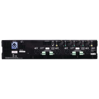 Rear panel of Dynaudio Acoustics Delta 80 amplifier