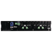 Rear panel of Dynaudio Acoustics Delta 80 DSP amplifier