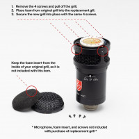 Snare Mic and Tom Mic Front Grill Replacement - Installation Steps 1