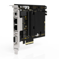 Side view of the RME HDSPe AoX-M sound card