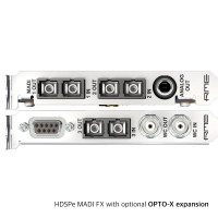 RME-HDSPe-MADI-FX with OPTO-X expansion card