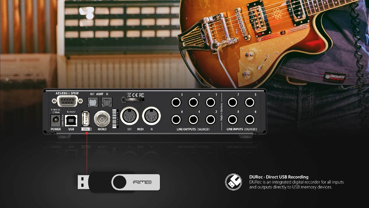 RME DURec - Direct to USB Recording with the Fireface UCX II