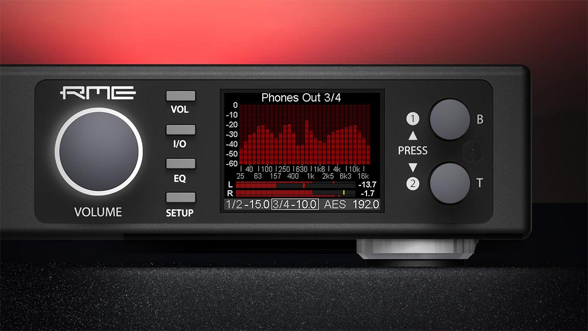 RME ADI-2/4 Pro SE front panel display