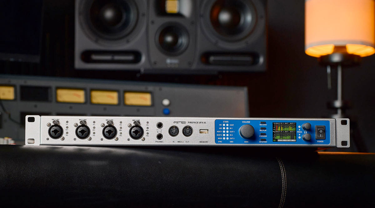 RME Fireface UFX III in a studio