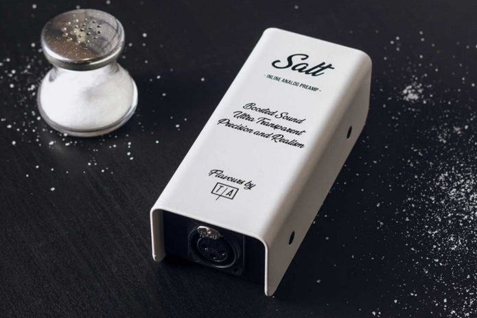 Tierra Audio Flavours Salt inline preamp with salt shaker