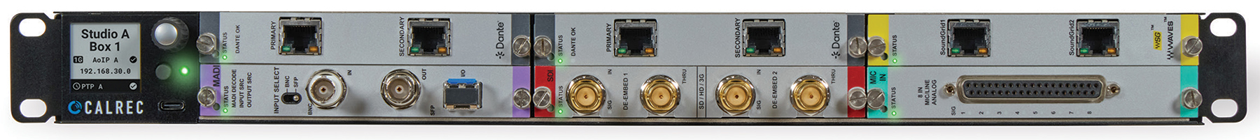 Calrec Apex M6 front panel