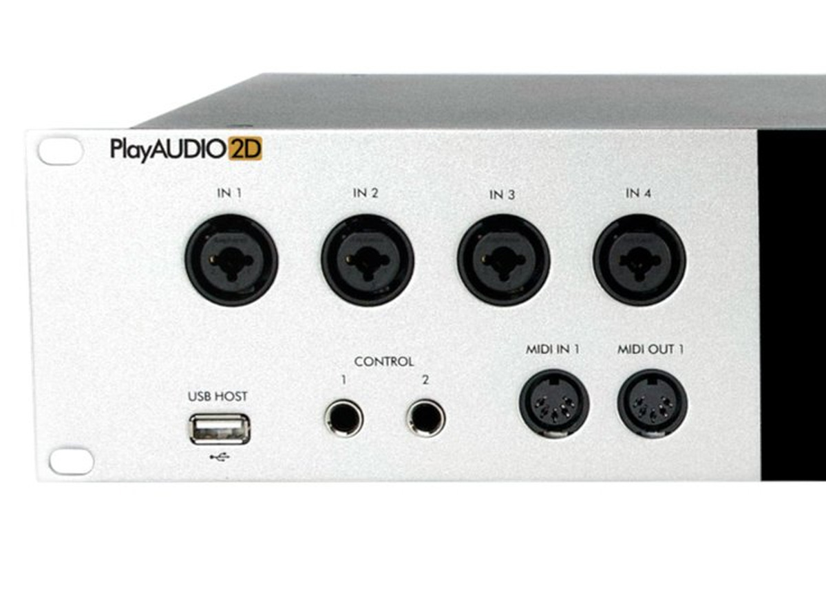 iConnectivity PlayAUDIO2D XLR inputs closeup